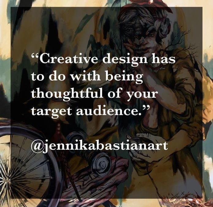 Creator of the Month March Quote from Jennika Bastian, Week 3