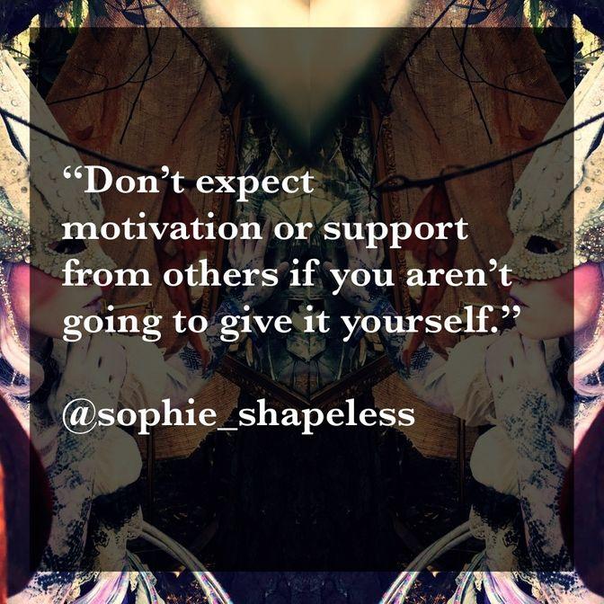 Creator of the Month April Quote from Sophie Shapeless, Week 2